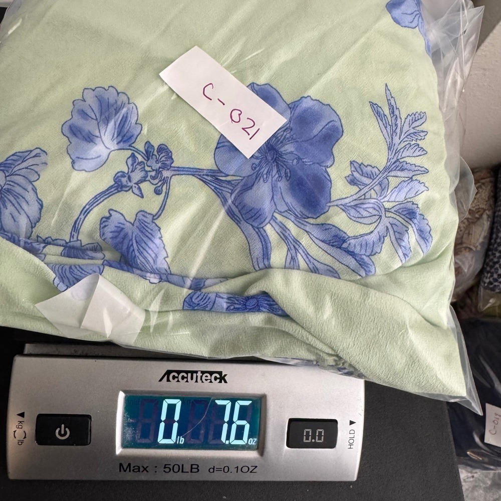 Talbots Womens L Mint Green‎ Blue Floral Smocked Split Neck Viscose Blouse Lined - Picture 7 of 7